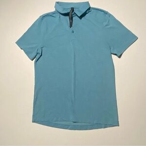 Men’s Lululemon Evolution Size Medium Aqua Polo